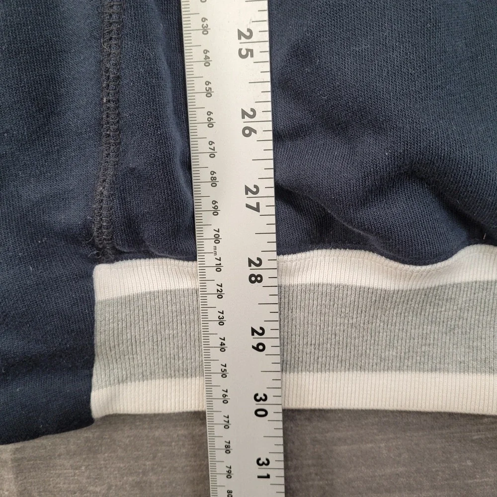 Jordan Y2K Snap Front Hoodie Mens 3XL Navy Blue Grey Varsity Jacket Jumpman